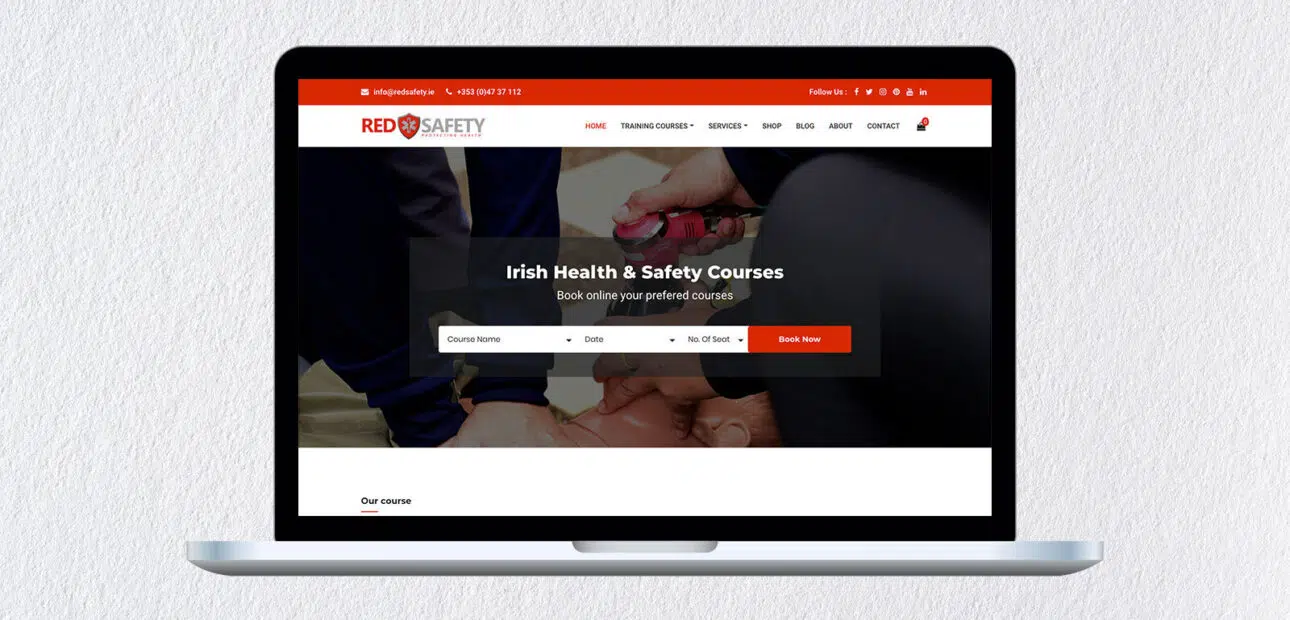 Red safety screen 1